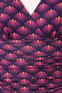 Sale Vintage Chic for Topvintage Grecian Fan Maxi Kleid In Lila