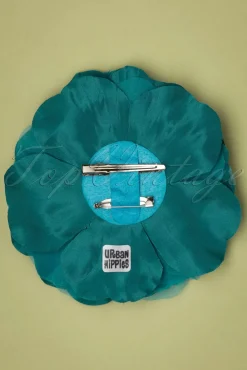 Cheap Urban Hippies Grose Ansteckblume In Turkis