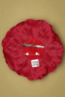 Hot Urban Hippies Grose Blumencorsage In Rot