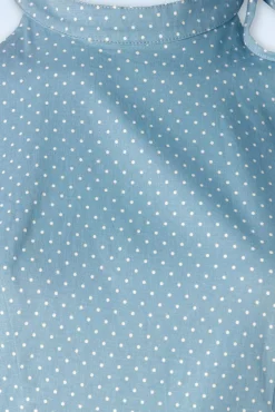 Online Banned Retro Hattie Halter Spot Swing Kleid In Himmelblau