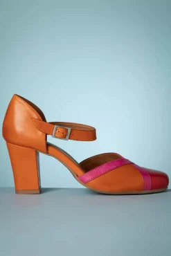 Clearance Miz Mooz Hedwig Mary Jane Pumps In Scharlachrot Und Orange