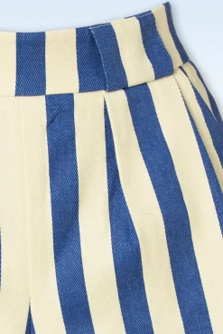 Outlet Louche Hilton Deck Gestreifte Shorts In Weis Und Blau