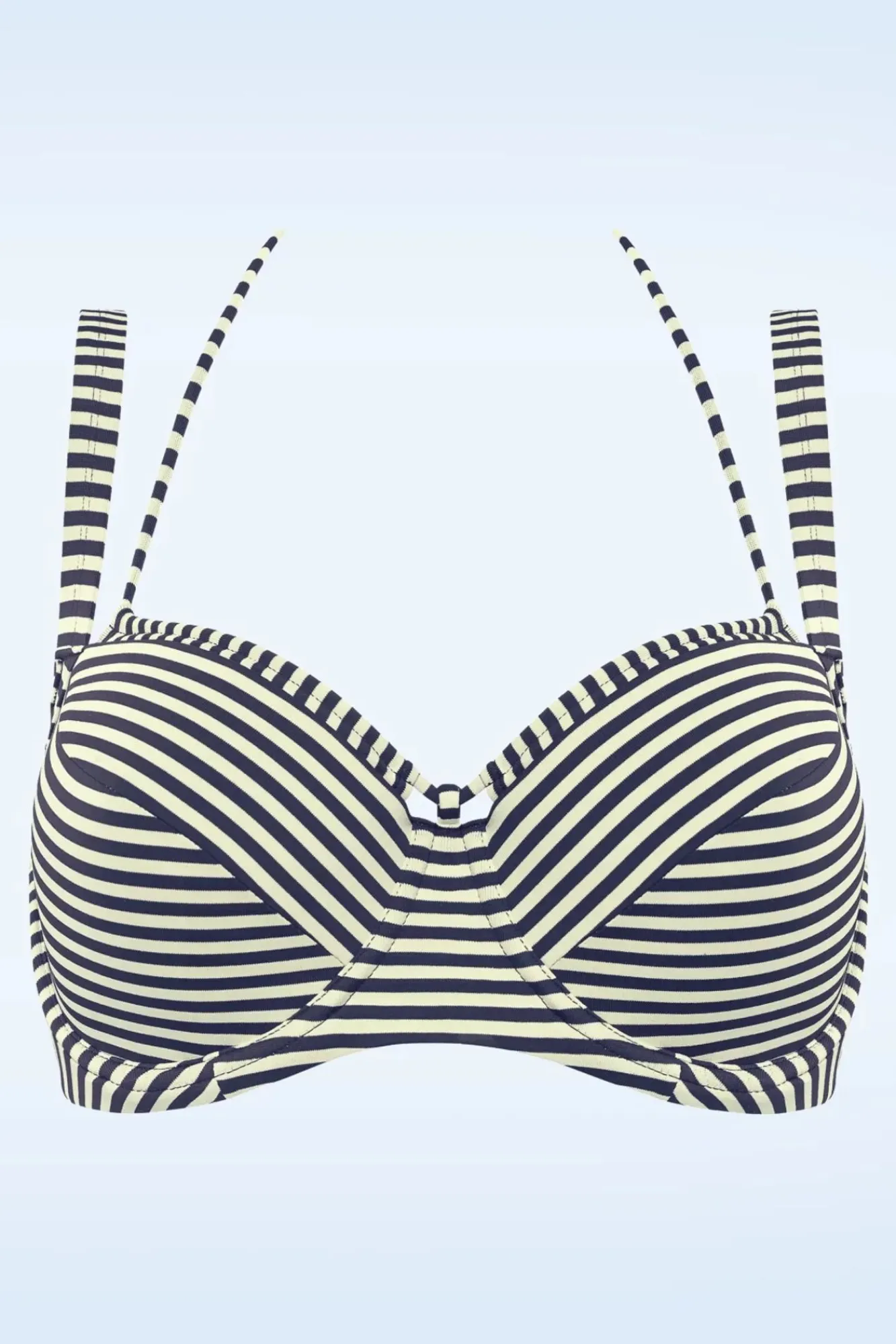 New Marlies Dekkers Holi Vintage Balcony Bikinioberteil In Blau Und Ecru