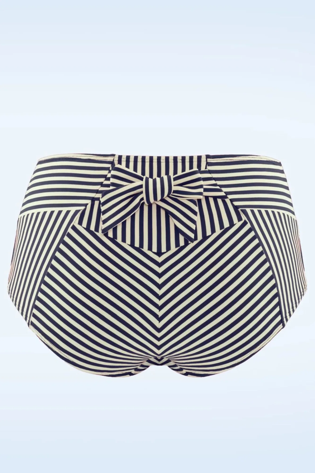 Discount Marlies Dekkers Holi Vintage High Waist Bikinihose In Blau Und Ecru