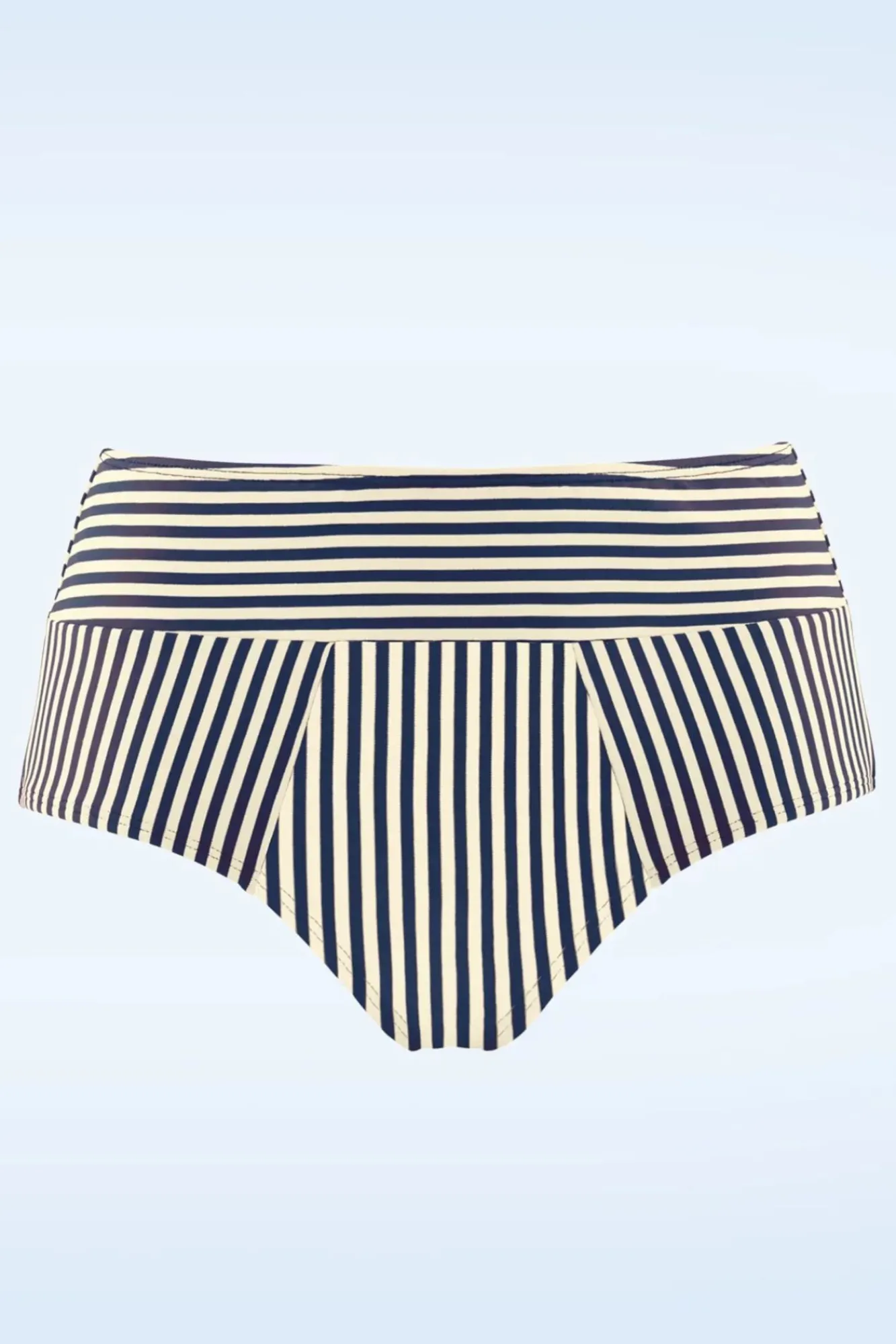 Discount Marlies Dekkers Holi Vintage High Waist Bikinihose In Blau Und Ecru