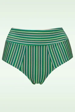 Hot Marlies Dekkers Holi Vintage High Waist Bikinihose In Botanic Garden Grun