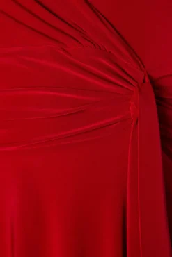 Clearance Vintage Chic for Topvintage Irene Uberkreuztes Swing-Kleid In Rot