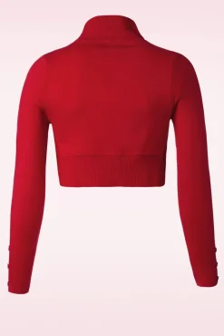 Sale Collectif Clothing Jeans-Strickbolero In Rot