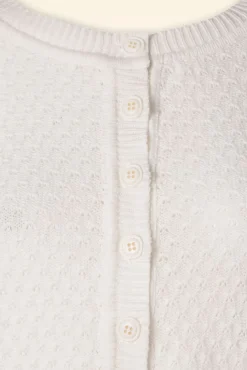 Hot Mak Sweater Jennie Cardigan In Elfenbein