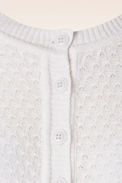 Sale Mak Sweater Jennie Strickjacke In Weis