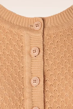Clearance Mak Sweater Jennie-Strickjacke In Hellbraun