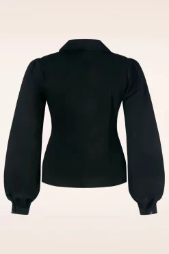 Sale Collectif Clothing Jerry Bluse In Schwarz