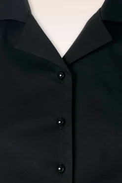 Sale Collectif Clothing Jerry Bluse In Schwarz