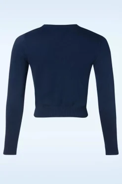 Cheap Collectif Clothing Jessie Cherries Strickjacke In Marineblau