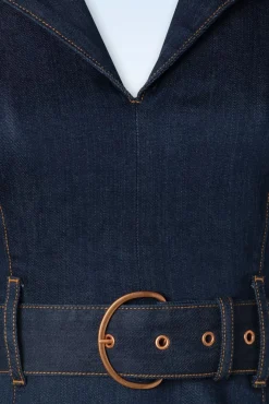 Store Rock-a-Booty Jodie Etui Kleid In Dark Denim