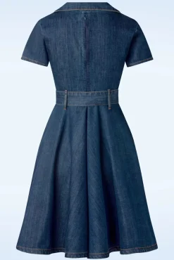 New Rock-a-Booty Jodie Swing Kleid In Blau