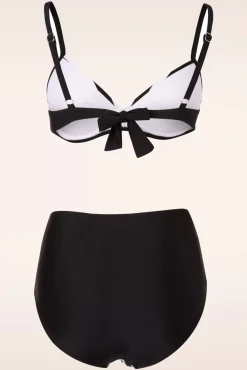 New Belsira Joelle Stripes Bikinihose In Schwarz Und Weis