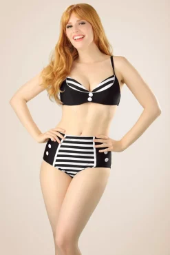 Fashion Belsira Joelle Stripes Bikinioberteil In Schwarz Und Weis