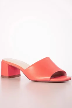 Best Tamaris Josie Leder-Slip-On-Pantoletten In Koralle