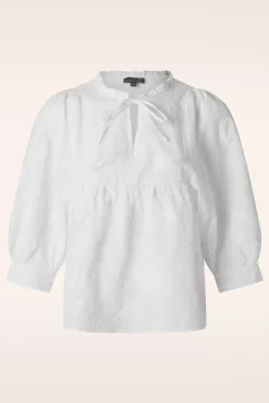 Cheap Smashed Lemon Juliette Bestickte Bluse In Weis