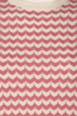 New Circus June Pullover In Off White Und Kirsche