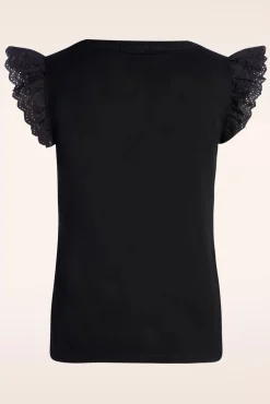 New Smashed Lemon Katie Top In Schwarz