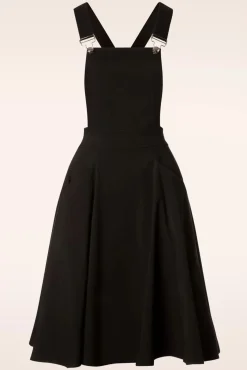 Fashion Collectif Clothing Kayden Overalls Swing-Kleid In Schwarz