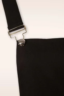 Fashion Collectif Clothing Kayden Overalls Swing-Kleid In Schwarz