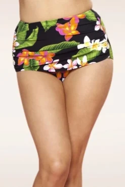 Sale Esther Williams Klassische Bikinihose Mit Blumenmuster In Schwarz