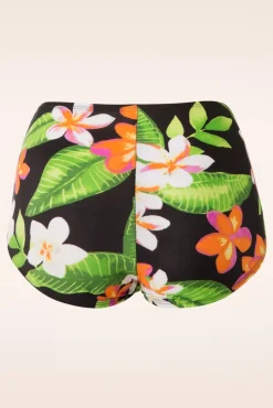 Sale Esther Williams Klassische Bikinihose Mit Blumenmuster In Schwarz