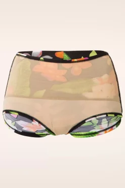 Sale Esther Williams Klassische Bikinihose Mit Blumenmuster In Schwarz