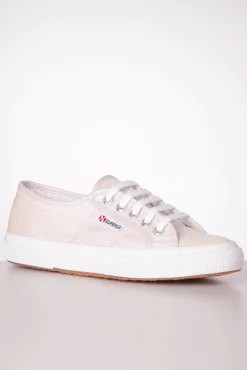 New Superga Klassische Glitzer Sneaker In Schillerndem Beige