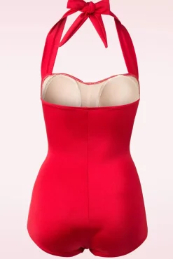 Clearance Esther Williams Klassischer 50Er-Badeanzug In Rot