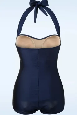 Clearance Esther Williams Klassischer 50Er-Badeanzug In Marineblau