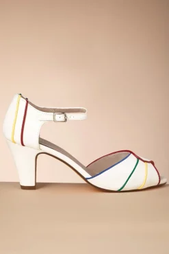 Sale Chelsea Crew Larisa Peeptoe Sandalen In Weis