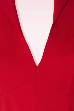 Online Vintage Diva Laura Lee Swing Kleid In Rot