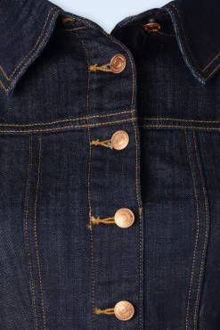 Discount Rock-a-Booty Lauren Swing Kleid In Dark Denim