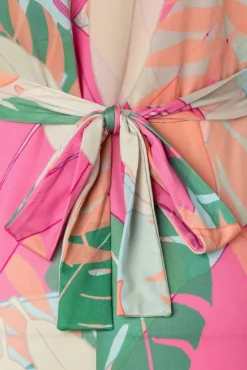 Discount Vintage Chic for Topvintage Laurie Maxikleid Mit Mehreren Pastellfarbenen Blattern