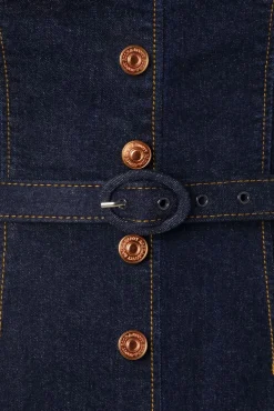 Outlet Rock-a-Booty Lilly Etuikleid Aus Classic Denim