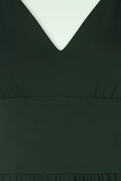 Hot Very Cherry Limone Trikot Kleid In Deluxe Flaschengrun