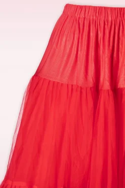 Cheap Banned Retro Lola Lebensformen Petticoat In Rot
