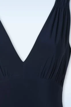 Fashion Vintage Chic for Topvintage Macey Maxikleid In Marineblau