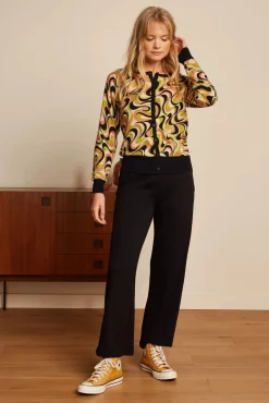 Clearance King Louie Manic Rundhals Strickjacke In Fruhlingsgelb