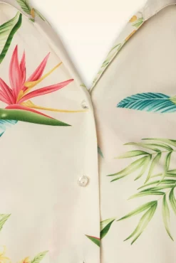 Cheap Rock N Romance Maria Tuck In Or Tie Bluse In Honolulu Natural