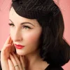 Fashion Banned Retro Marilyn Fascinator In Schwarz