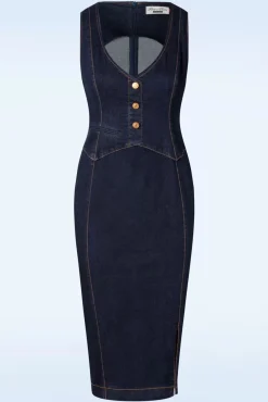 Fashion Rock-a-Booty Mary Alice Etuikleid In Blau