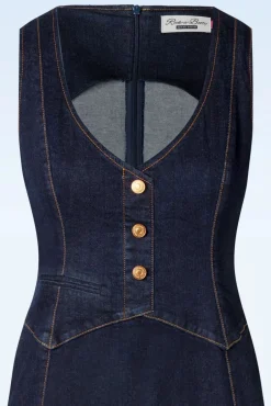 Fashion Rock-a-Booty Mary Alice Etuikleid In Blau