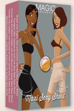 Fashion MAGIC Bodyfashion Maxi Sexy Short In Schwarz