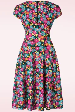 Sale Vintage Chic for Topvintage Miley Floral Swing-Kleid In Multi