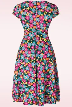 Sale Vintage Chic for Topvintage Miley Floral Swing-Kleid In Multi